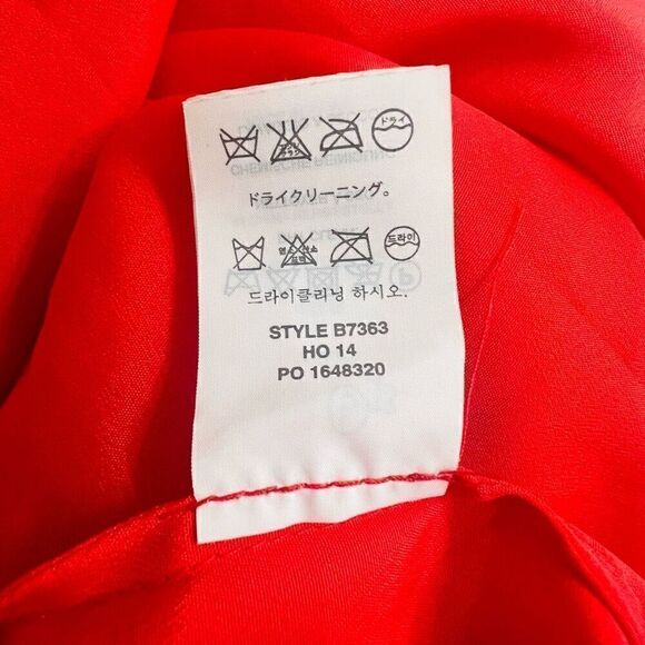 J. Crew Red/Orange 3/4 Sleeve Poppy Coral Floral Lace Sheath Dress Size 6 - Picture 9 of 11